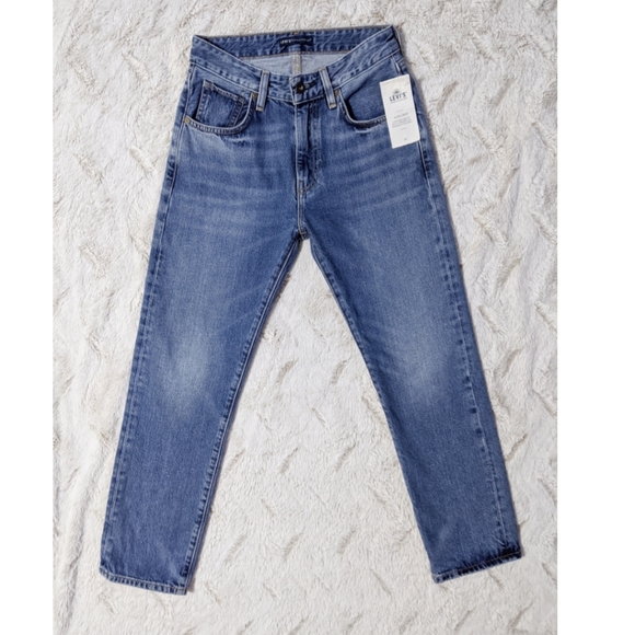 🚫SOLD🆕Levi 501 Made&Crafted Slim Crop Jean's - Picture 3 of 8